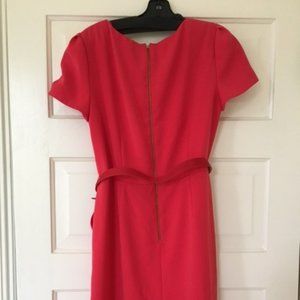 Tahari Arthur S Levine Pink Belted Dress
